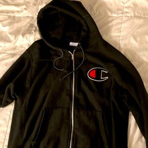 Champion Men’s XL zip up hoodie.